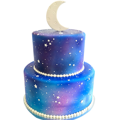 "Designer Moon Fondant Cake -3 kgs (2 step) - Click here to View more details about this Product